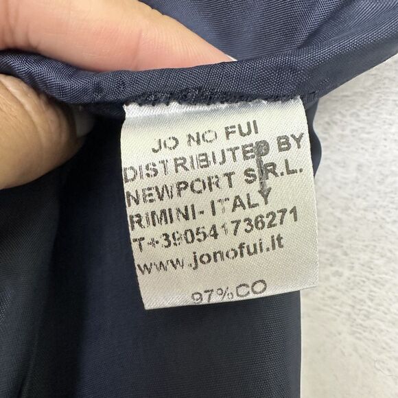 Jo No Fui Women's Midnight Blue Pockets Cotton Pockets Pencil Skirt Sz M Italy - Picture 11 of 14